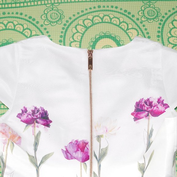 NEW Ted Baker Callila Fit and Fare Sketchbook Dress Ted 234 - Picture 7 of 13